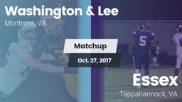 Matchup: Washington & Lee vs. Essex  2017