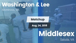 Matchup: Washington & Lee vs. Middlesex  2018