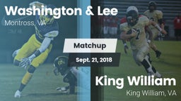 Matchup: Washington & Lee vs. King William  2018