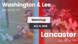 Matchup: Washington & Lee vs. Lancaster  2018