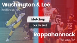 Matchup: Washington & Lee vs. Rappahannock  2018
