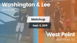 Matchup: Washington & Lee vs. West Point  2019