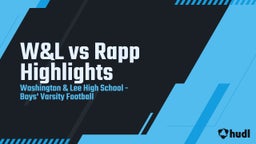 Washington & Lee football highlights W&L vs Rapp Highlights