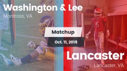Matchup: Washington & Lee vs. Lancaster  2019