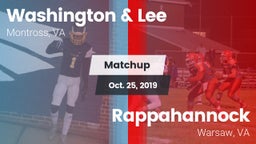 Matchup: Washington & Lee vs. Rappahannock  2019
