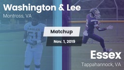 Matchup: Washington & Lee vs. Essex  2019