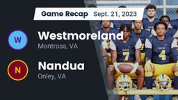 Recap: Westmoreland  vs. Nandua  2023