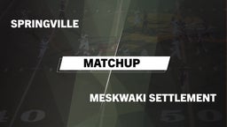 Matchup: Springville High vs. Meskwaki Settlement  2016