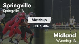 Matchup: Springville High vs. Midland  2016