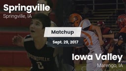 Matchup: Springville High vs. Iowa Valley  2017