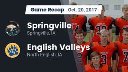 Recap: Springville  vs. English Valleys  2017