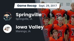 Recap: Springville  vs. Iowa Valley  2017