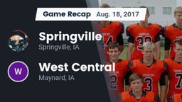 Recap: Springville  vs. West Central  2017