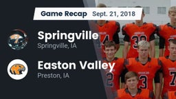 Recap: Springville  vs. Easton Valley  2018