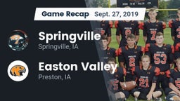 Recap: Springville  vs. Easton Valley  2019