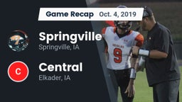 Recap: Springville  vs. Central  2019