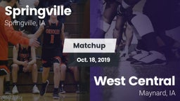 Matchup: Springville High vs. West Central  2019