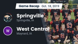Recap: Springville  vs. West Central  2019