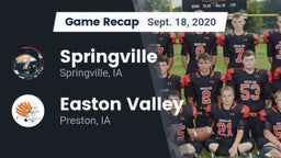 Recap: Springville  vs. Easton Valley  2020