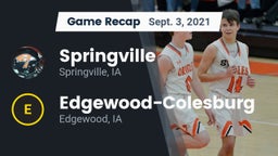 Recap: Springville  vs. Edgewood-Colesburg  2021