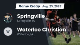 Recap: Springville  vs. Waterloo Christian  2023
