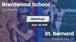 Matchup: Brentwood High vs. St. Bernard  2018