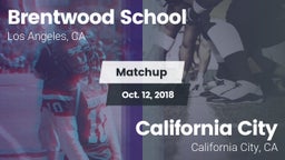 Matchup: Brentwood High vs. California City  2018