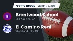 Recap: Brentwood School vs. El Camino Real  2021