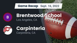 Recap: Brentwood School vs. Carpinteria  2022