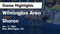Wilmington Area  vs Sharon  Game Highlights - Jan. 11, 2024