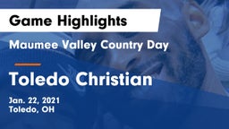 Maumee Valley Country Day  vs Toledo Christian  Game Highlights - Jan. 22, 2021