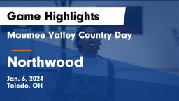 Maumee Valley Country Day  vs Northwood  Game Highlights - Jan. 6, 2024