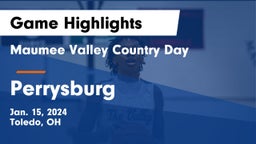 Maumee Valley Country Day  vs Perrysburg  Game Highlights - Jan. 15, 2024
