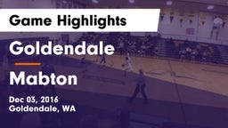 Goldendale  vs Mabton  Game Highlights - Dec 03, 2016