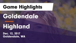 Goldendale  vs Highland Game Highlights - Dec. 12, 2017