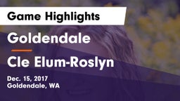Goldendale  vs Cle Elum-Roslyn Game Highlights - Dec. 15, 2017