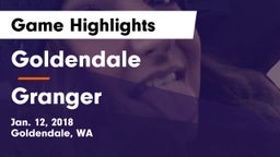 Goldendale  vs Granger Game Highlights - Jan. 12, 2018