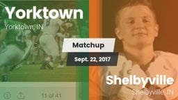 Matchup: Yorktown  vs. Shelbyville  2017