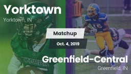 Matchup: Yorktown  vs. Greenfield-Central  2019