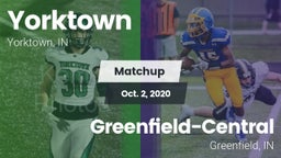 Matchup: Yorktown  vs. Greenfield-Central  2020