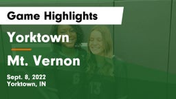 Yorktown  vs Mt. Vernon  Game Highlights - Sept. 8, 2022