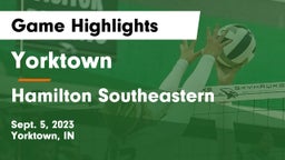 Yorktown  vs Hamilton Southeastern  Game Highlights - Sept. 5, 2023