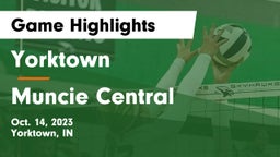 Yorktown  vs Muncie Central  Game Highlights - Oct. 14, 2023