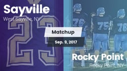 Matchup: Sayville vs. Rocky Point  2017