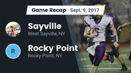 Recap: Sayville  vs. Rocky Point  2017