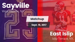 Matchup: Sayville vs. East Islip  2017
