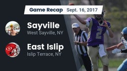 Recap: Sayville  vs. East Islip  2017