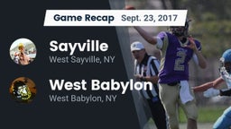 Recap: Sayville  vs. West Babylon  2017