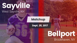 Matchup: Sayville vs. Bellport  2017