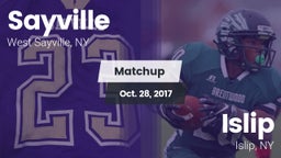 Matchup: Sayville vs. Islip  2017